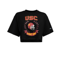 USC Trojans Women's Hype and Vice Black Track T-Shirt